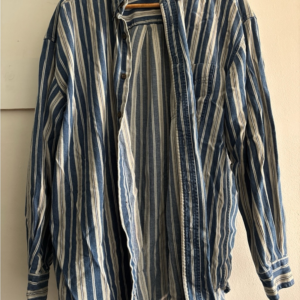 Blue Striped Men's Jacket